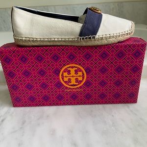 Brand New in the box Tory Burch Beacher Flat Espadrille